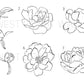 Floral Line Decals