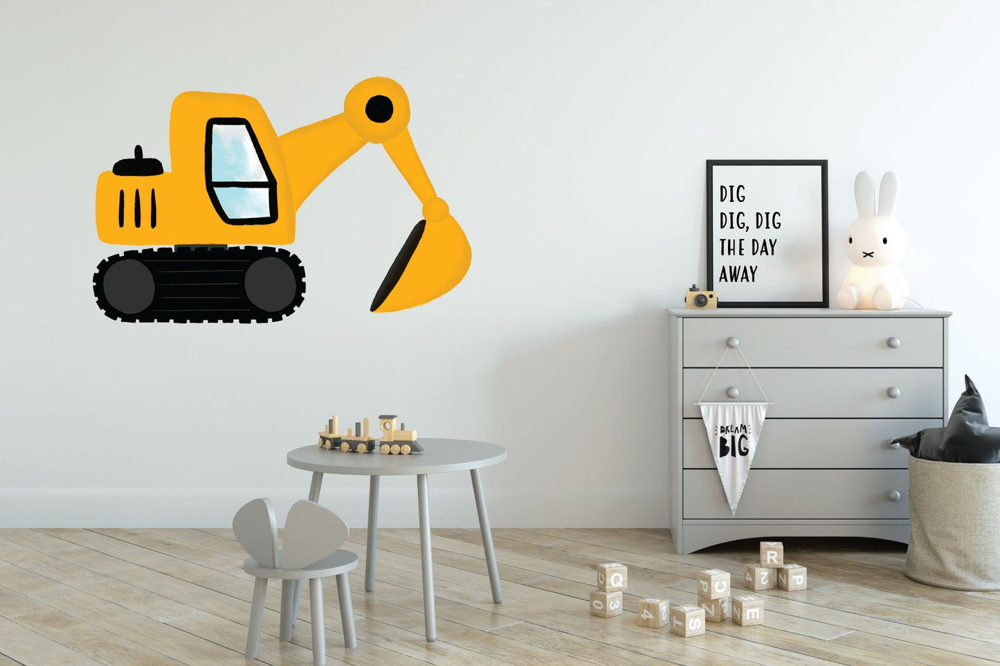 Excavator Removable Decal