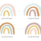 Neutral Rainbow Removable Wall Decals