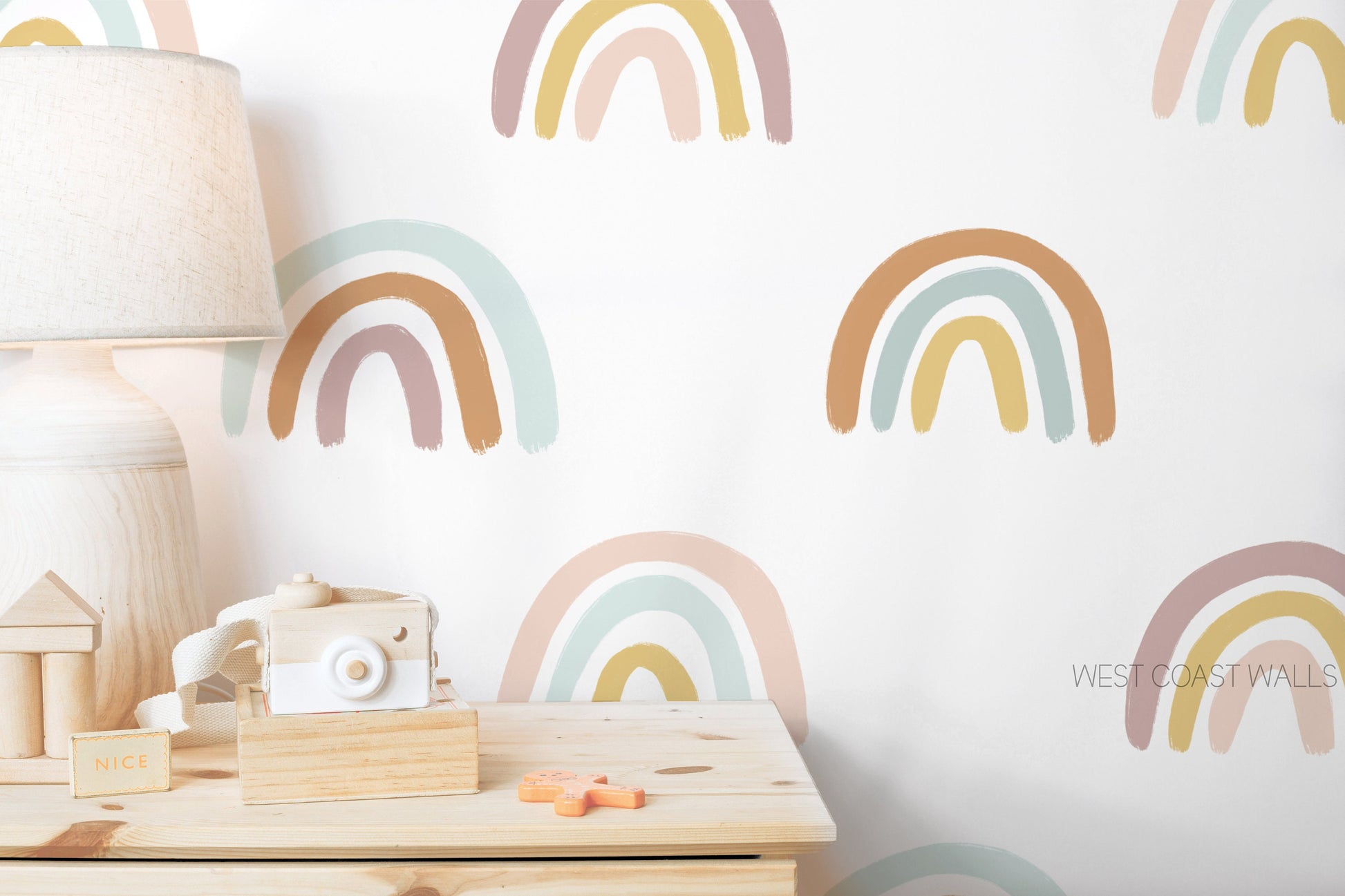 Neutral Rainbow Removable Wall Decals