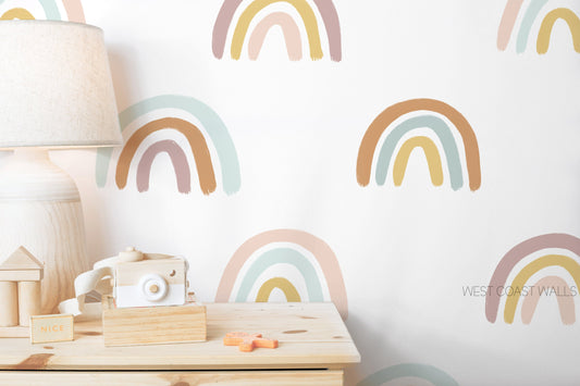 Neutral Rainbow Removable Wall Decals