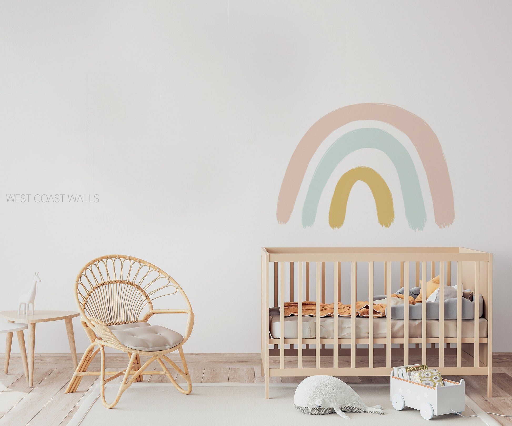 Neutral Rainbow Removable Wall Decals