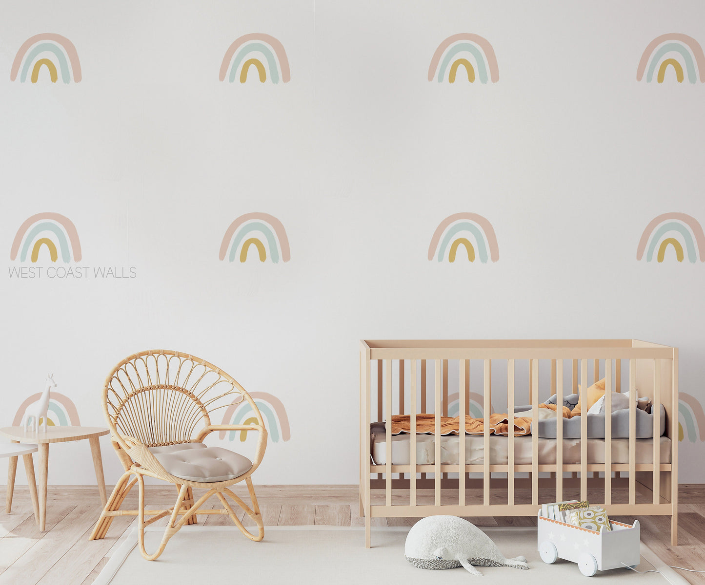 Neutral Rainbow Removable Wall Decals