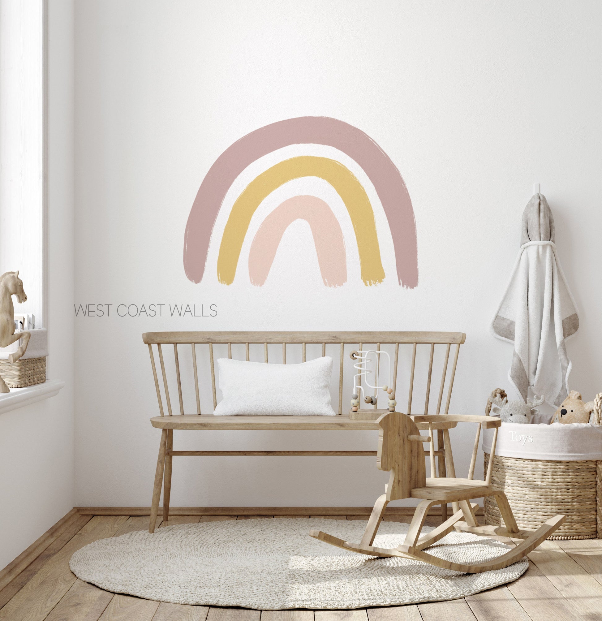 Neutral Rainbow Removable Wall Decals