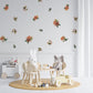 Neutral Floral Removable Wall Stickers