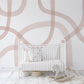 Abstract Boho Watercolour Lines Wall Mural