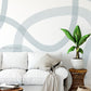 Abstract Boho Watercolour Lines Wall Mural