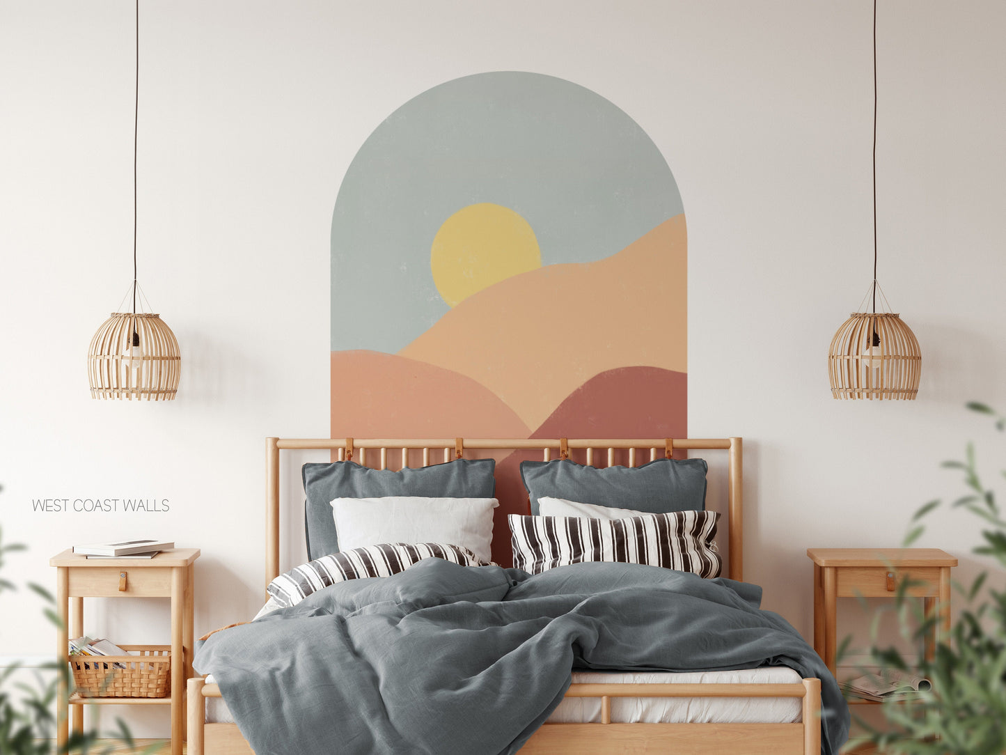 Boho Sunrise Removable Arch Decal