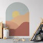 Boho Sunrise Removable Arch Decal