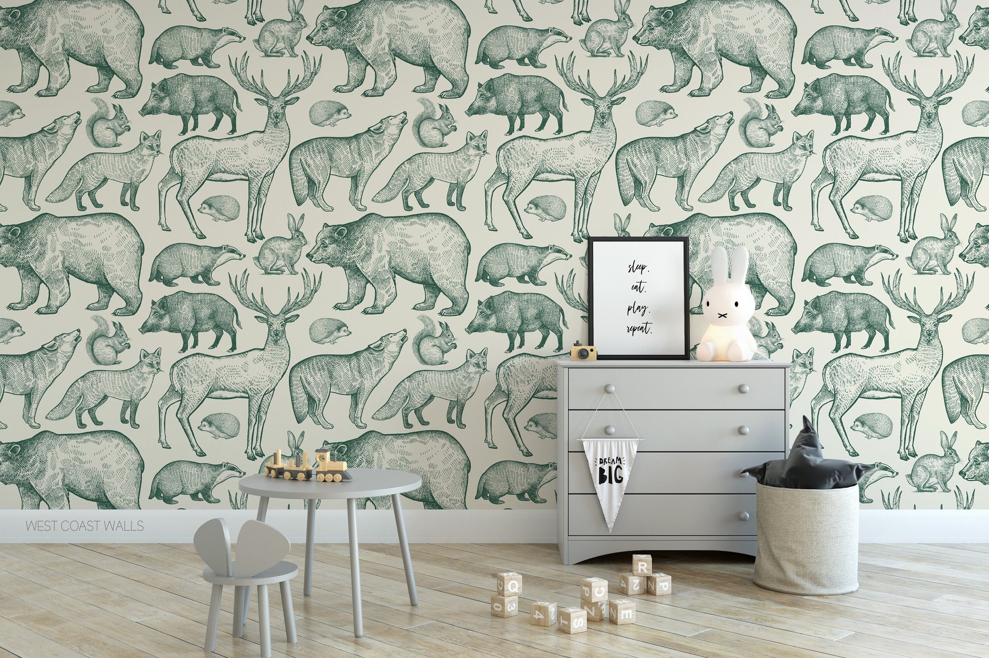 Wilderness Hand Drawn Animals Wallpaper