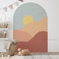 Boho Sunrise Removable Arch Decal