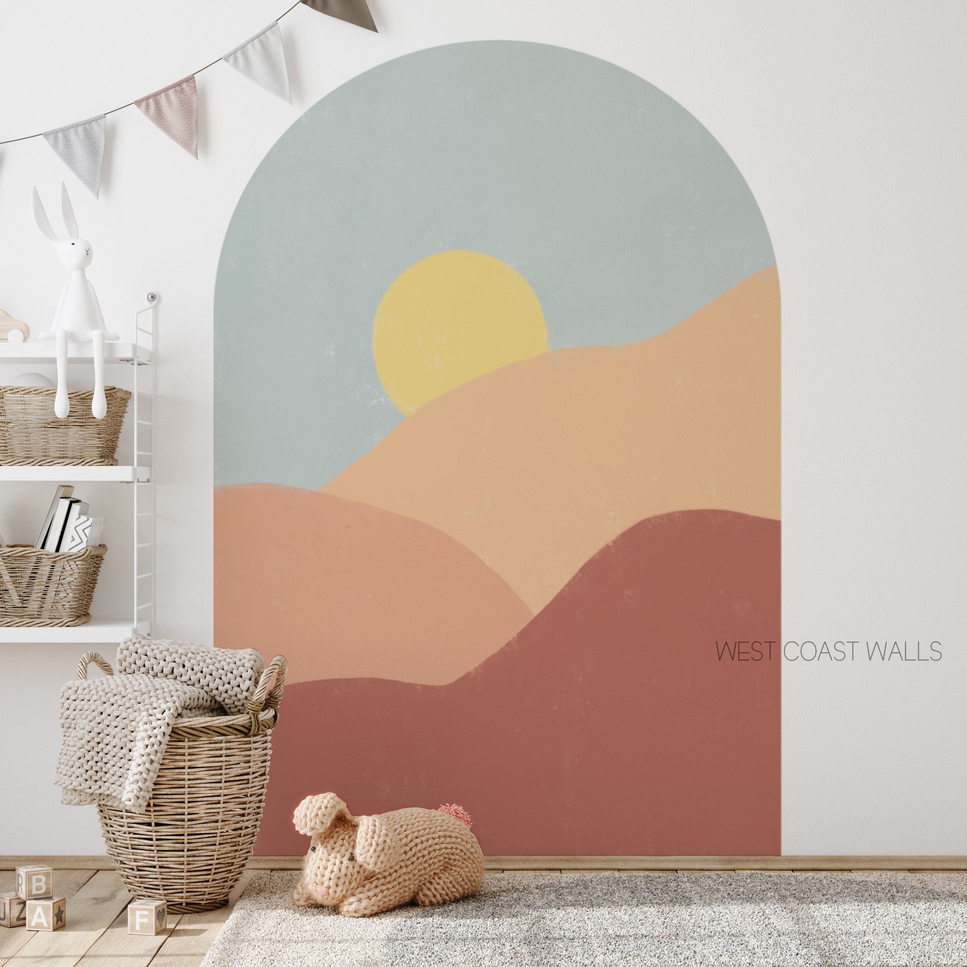 Boho Sunrise Removable Arch Decal