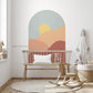 Boho Sunrise Removable Arch Decal