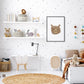 Grey Watercolor Removable Polka Dot Wall Decals