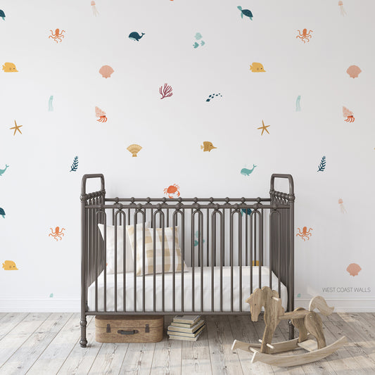 Sea Animals Removable Wall Decals