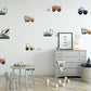 Neutral Construction Vehicles Removable Wall Decals