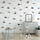 Neutral Construction Vehicles Removable Wall Decals