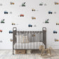 Neutral Construction Vehicles Removable Wall Decals