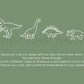 Minimalist Dinosaur Decals