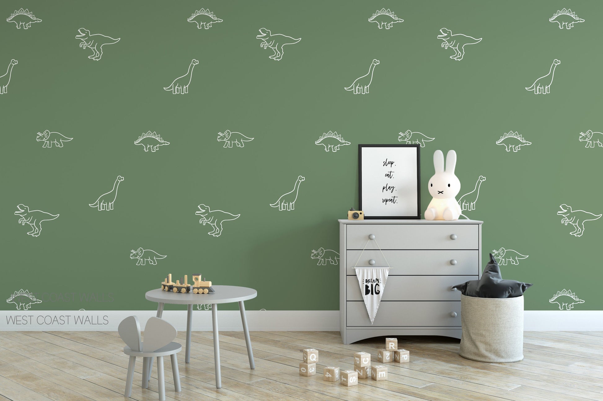 Minimalist Dinosaur Decals