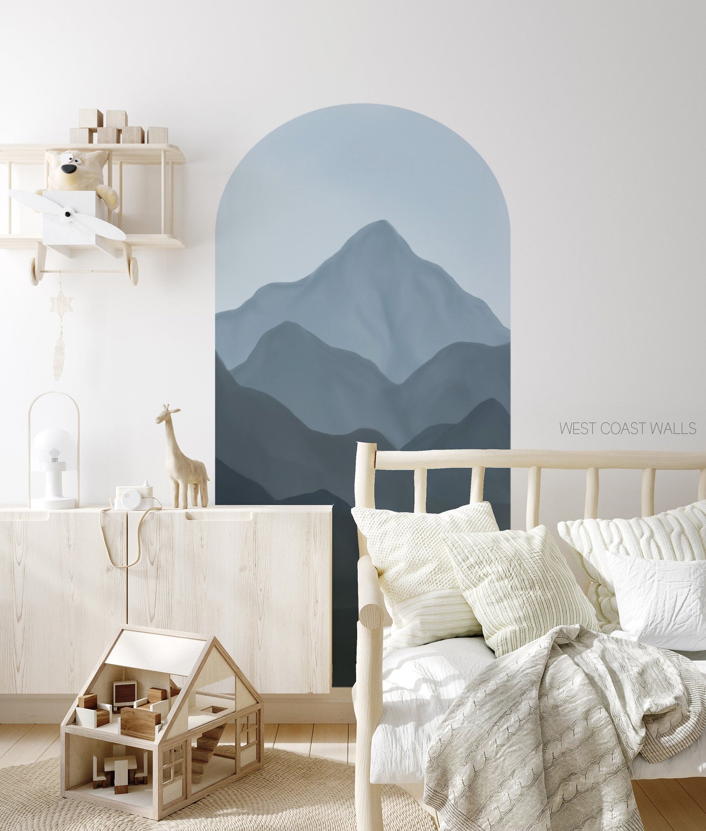 Painted Mountains Removable Arch Decal