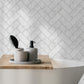 Marble Herringbone Tile Wallpaper