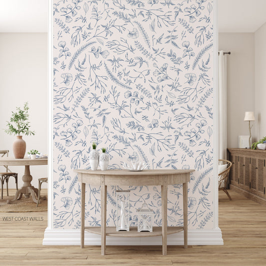 Dainty Floral Botanical Wallpaper