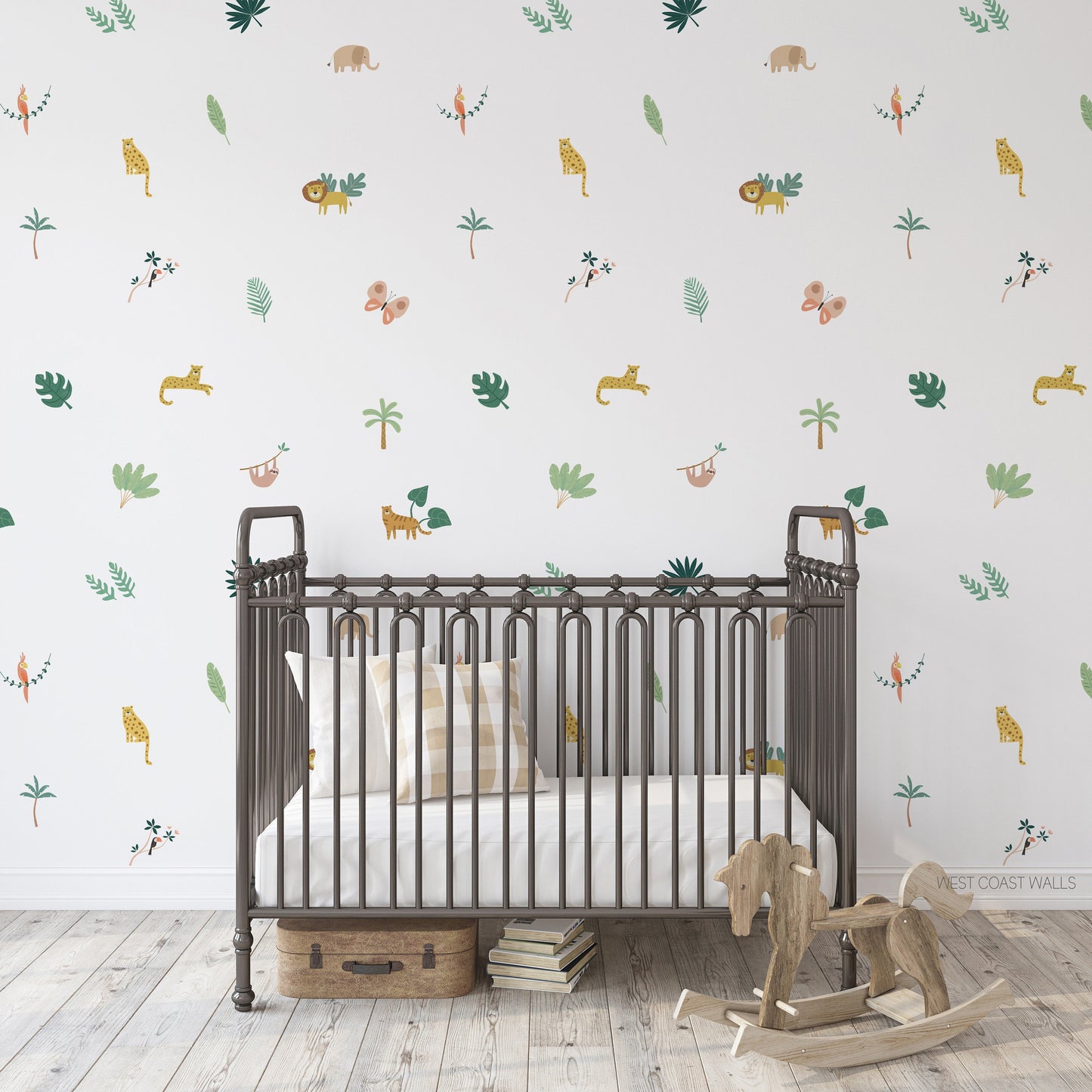 Deluxe Jungle Animals Removable Wall Decals