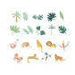 Deluxe Jungle Animals Removable Wall Decals