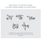 Minimalist Airplane Decals