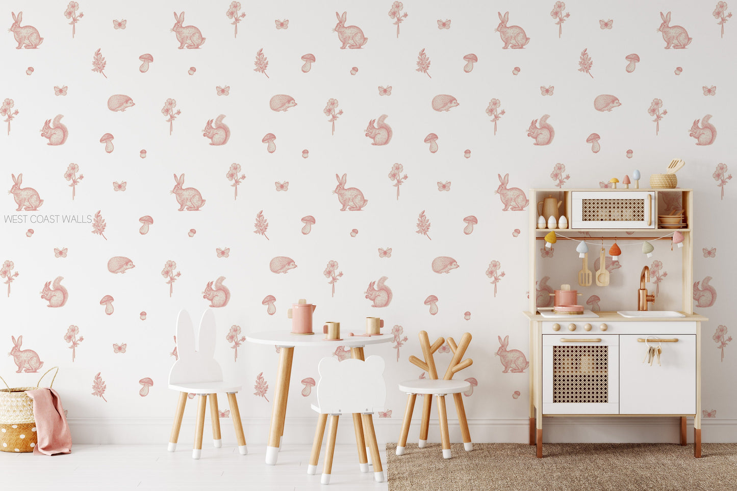 Whimsical Woodland Animal Removable Wall Decals