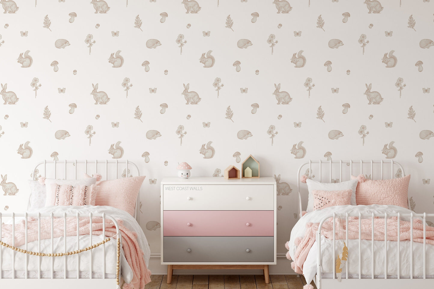 Whimsical Woodland Animal Removable Wall Decals