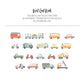 Transportation Vehicles Removable Wall Decals