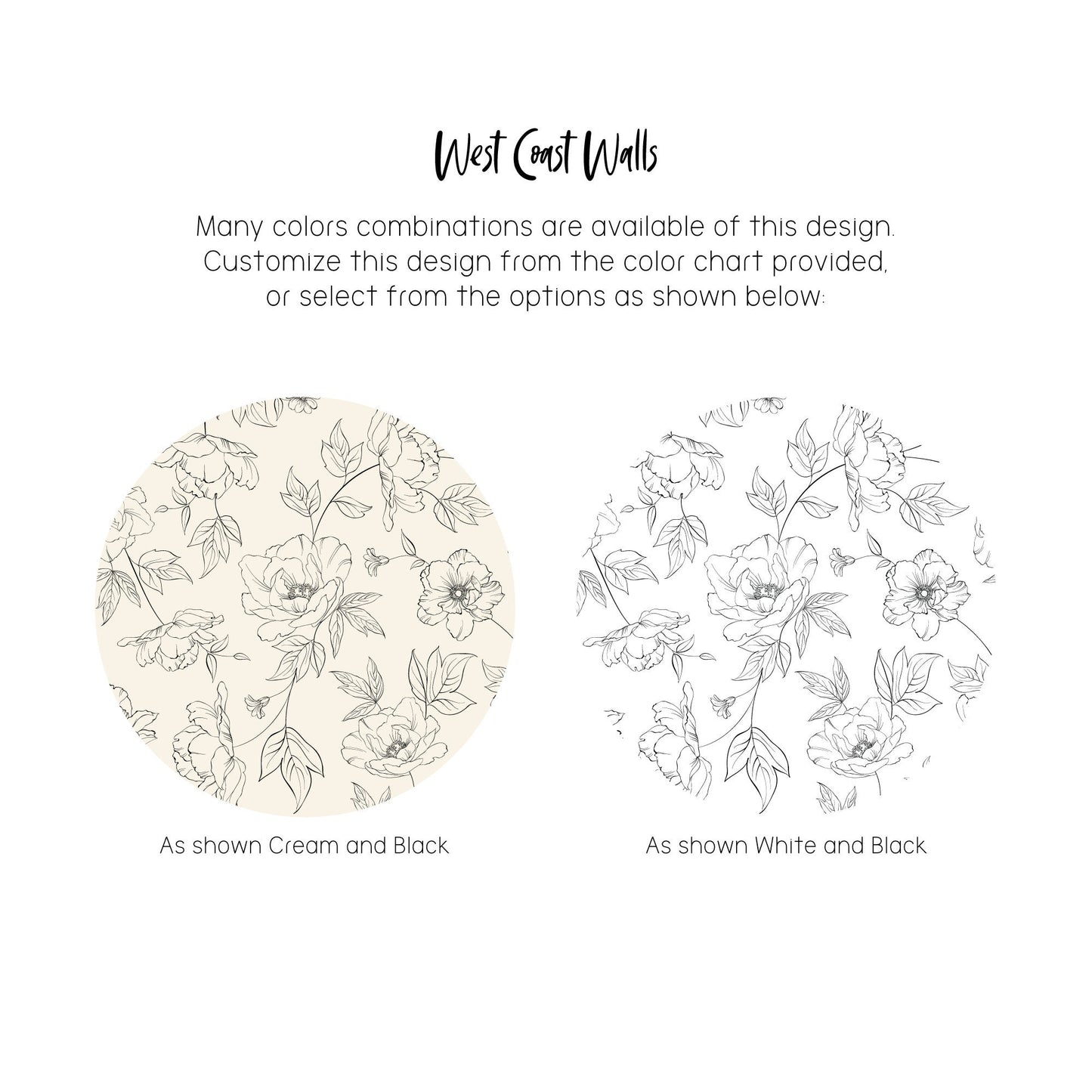 Small Delicate Drawn Floral Wallpaper