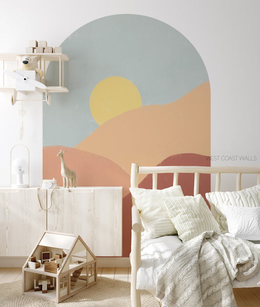 Boho Sunrise Removable Arch Decal