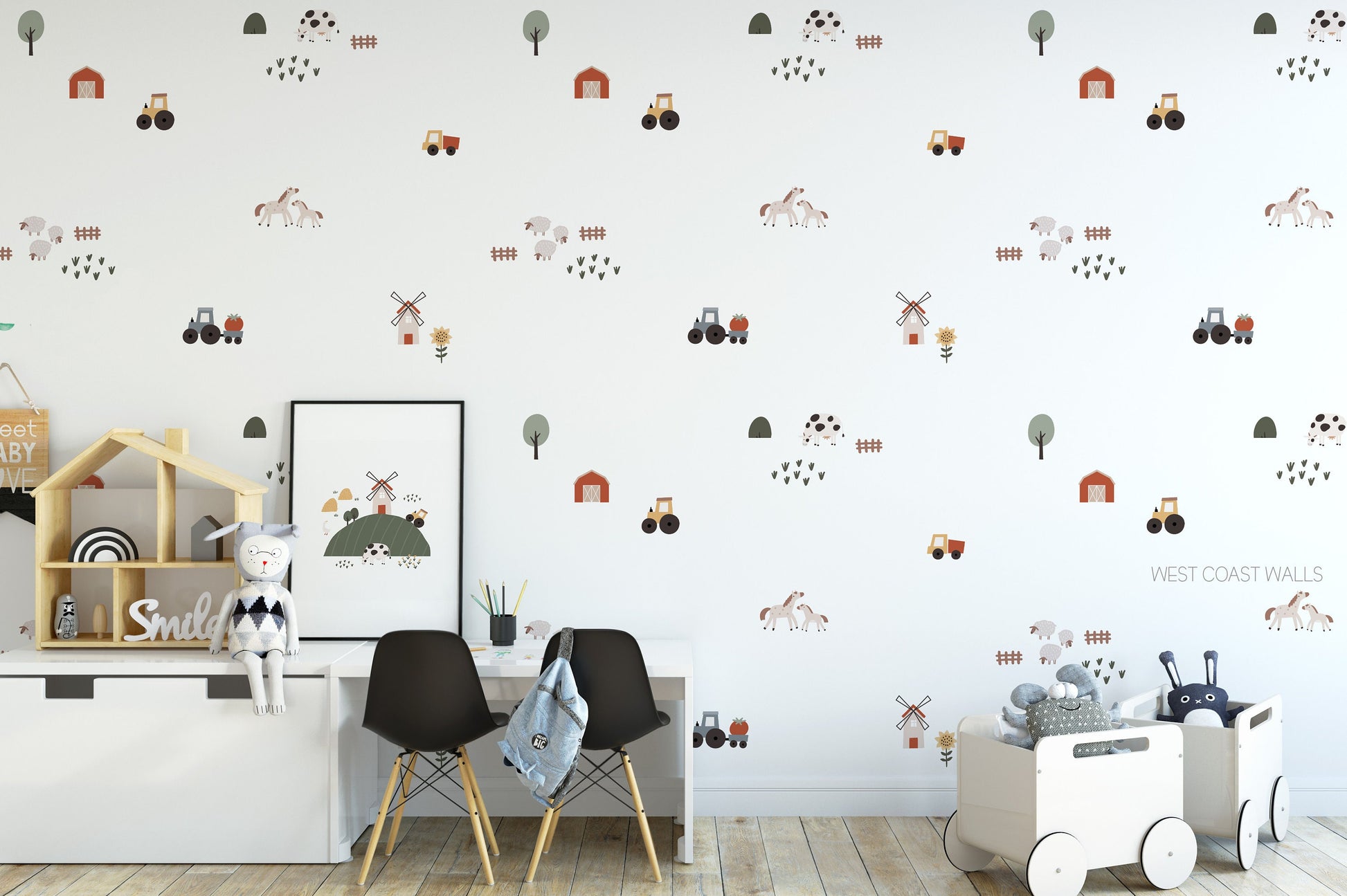 Cute Boho Farm Removable Wall Decals