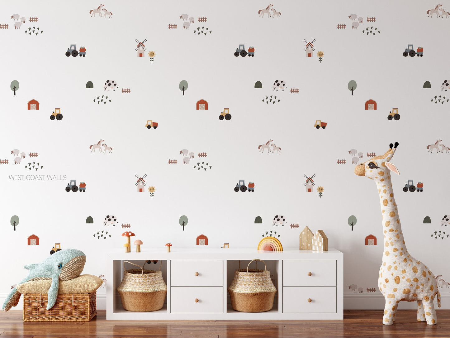 Cute Boho Farm Removable Wall Decals