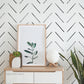 Watercolor Herringbone Wallpaper