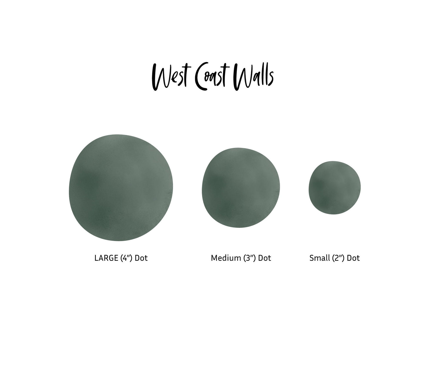 Green Ombre Removable Watercolor Dots