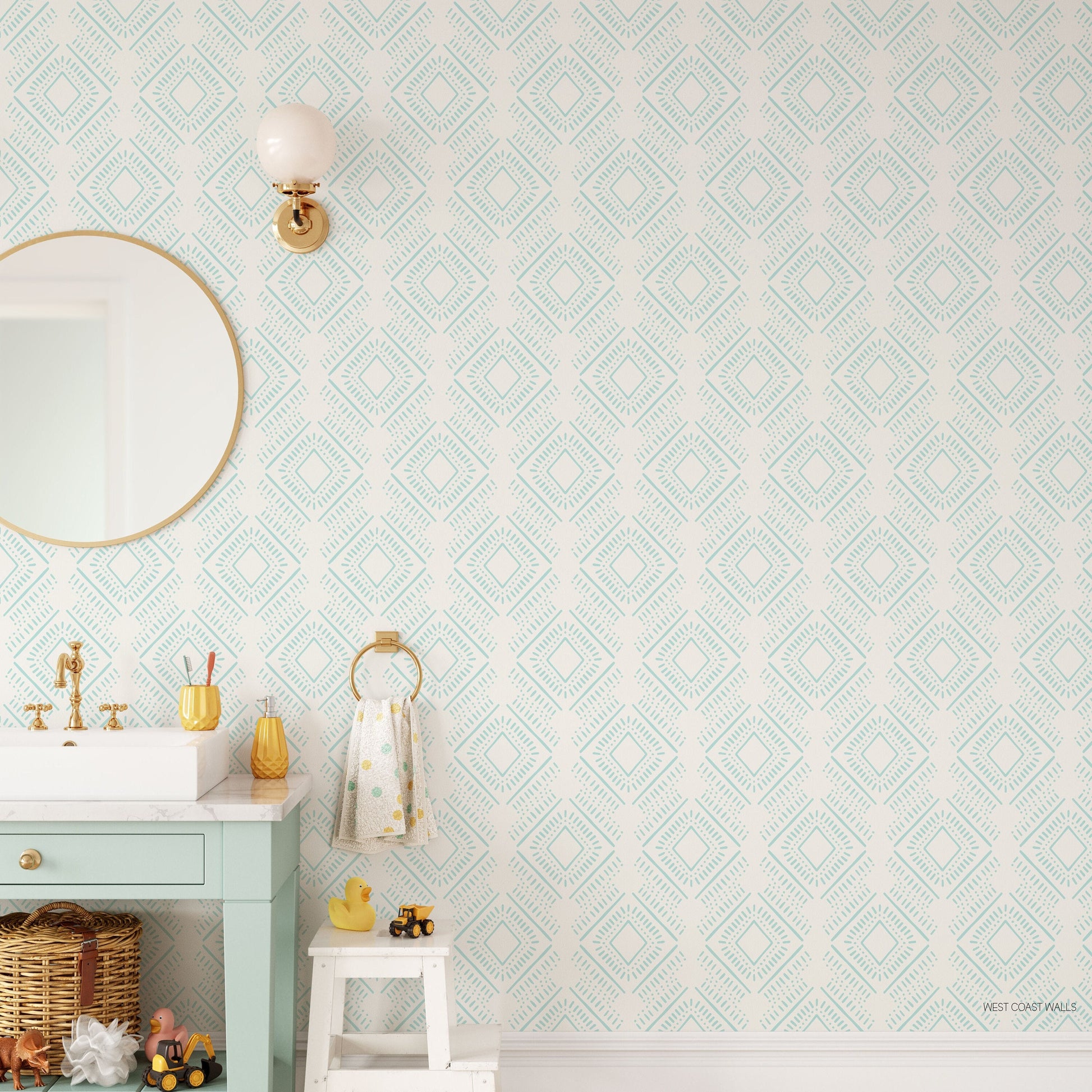 Diamond Mudcloth Wallpaper