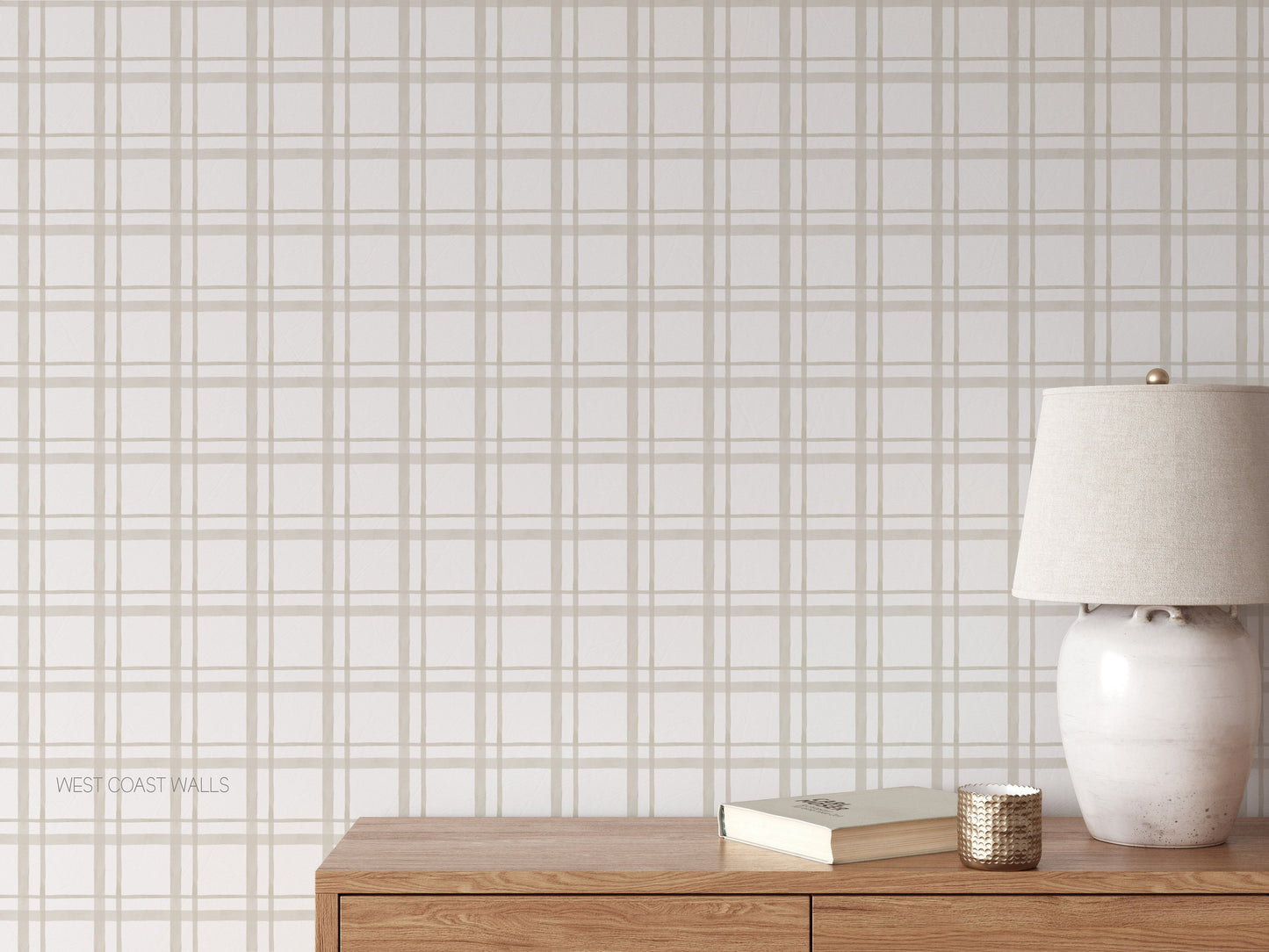 Small Watercolor Plaid Wallpaper