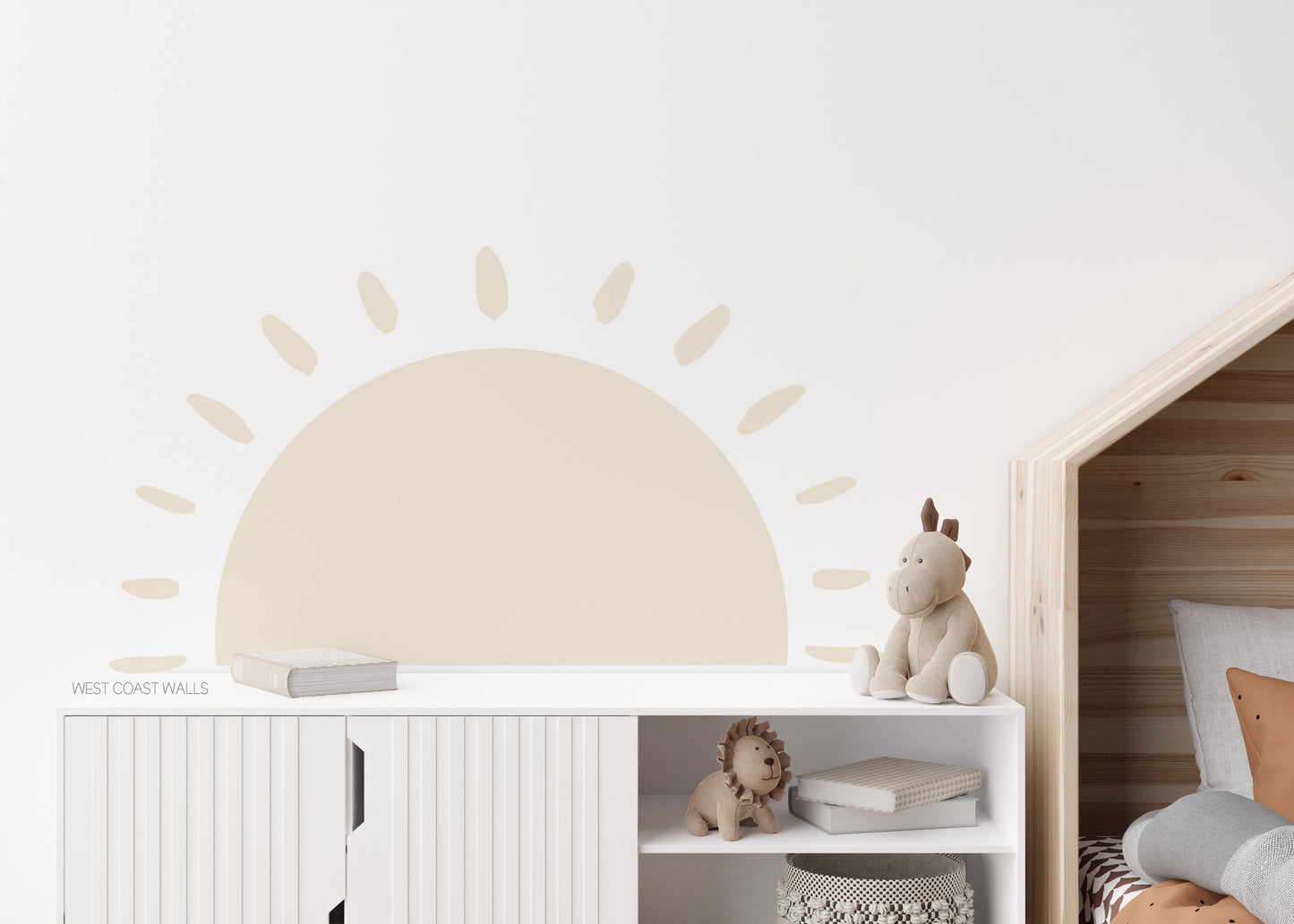 Customisable Large Sun Removable Wall Decal