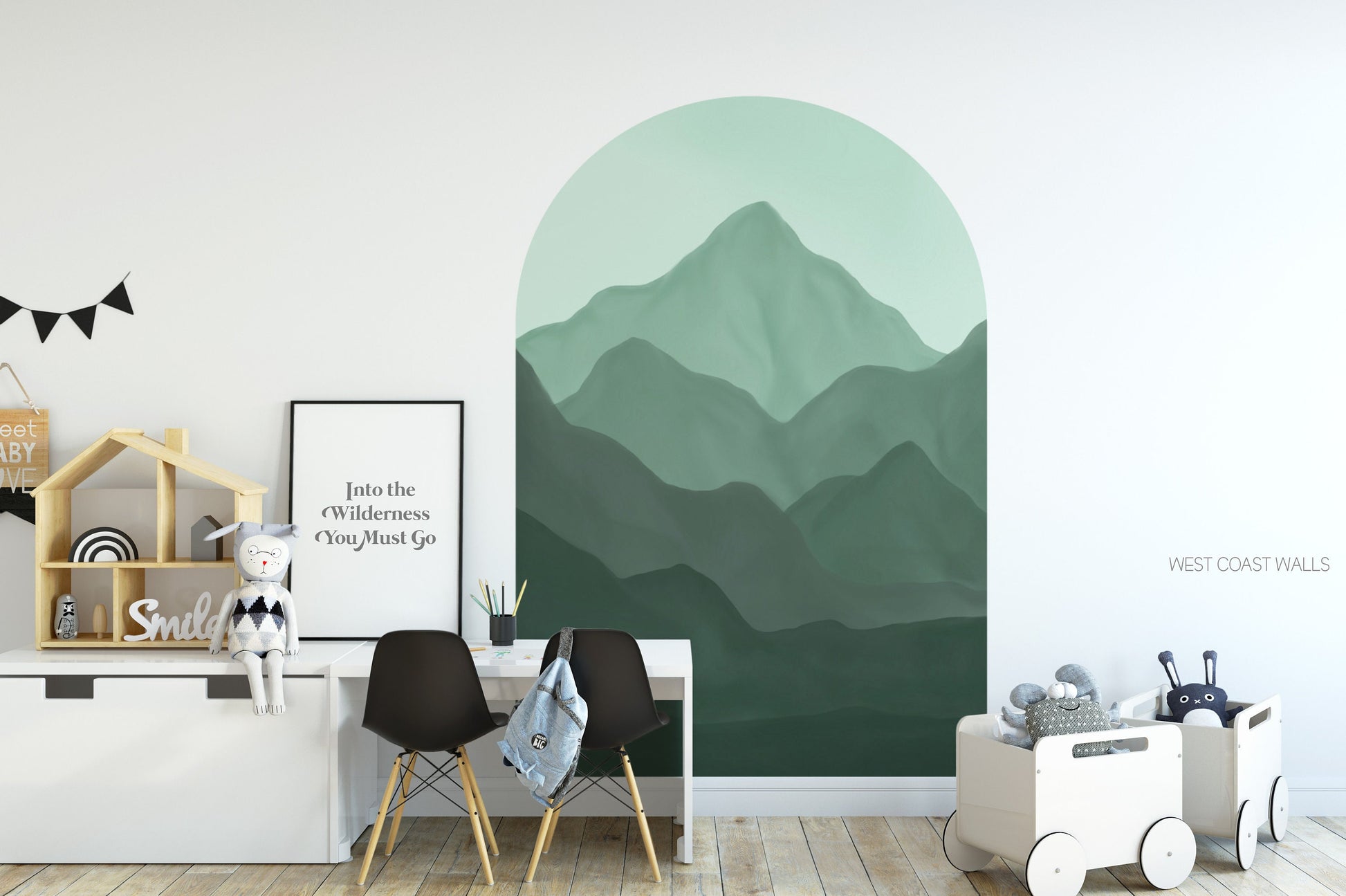 Painted Mountains Removable Arch Decal