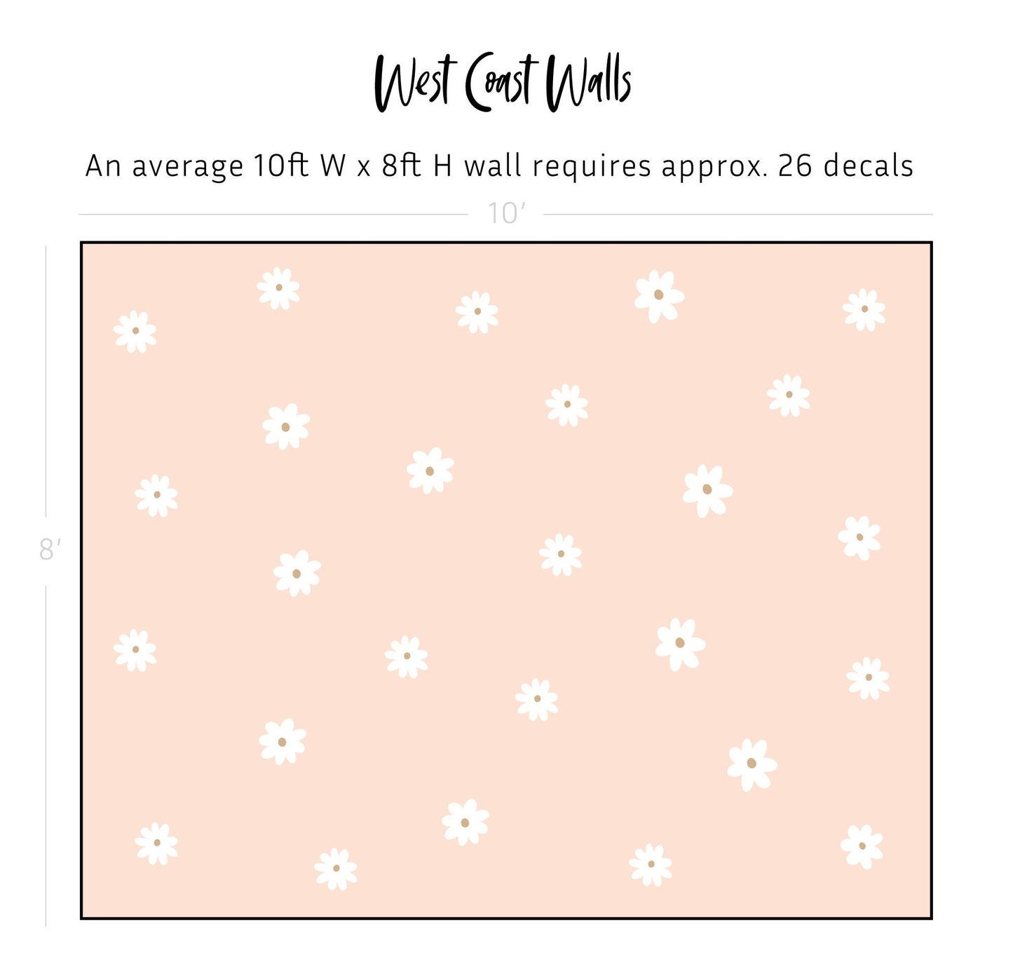 Simple Daisy Removable Wall Decals