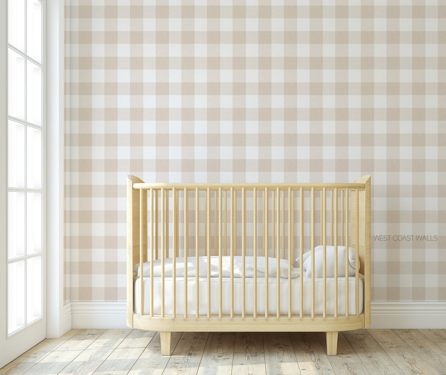 Soft Gingham Check Wallpaper