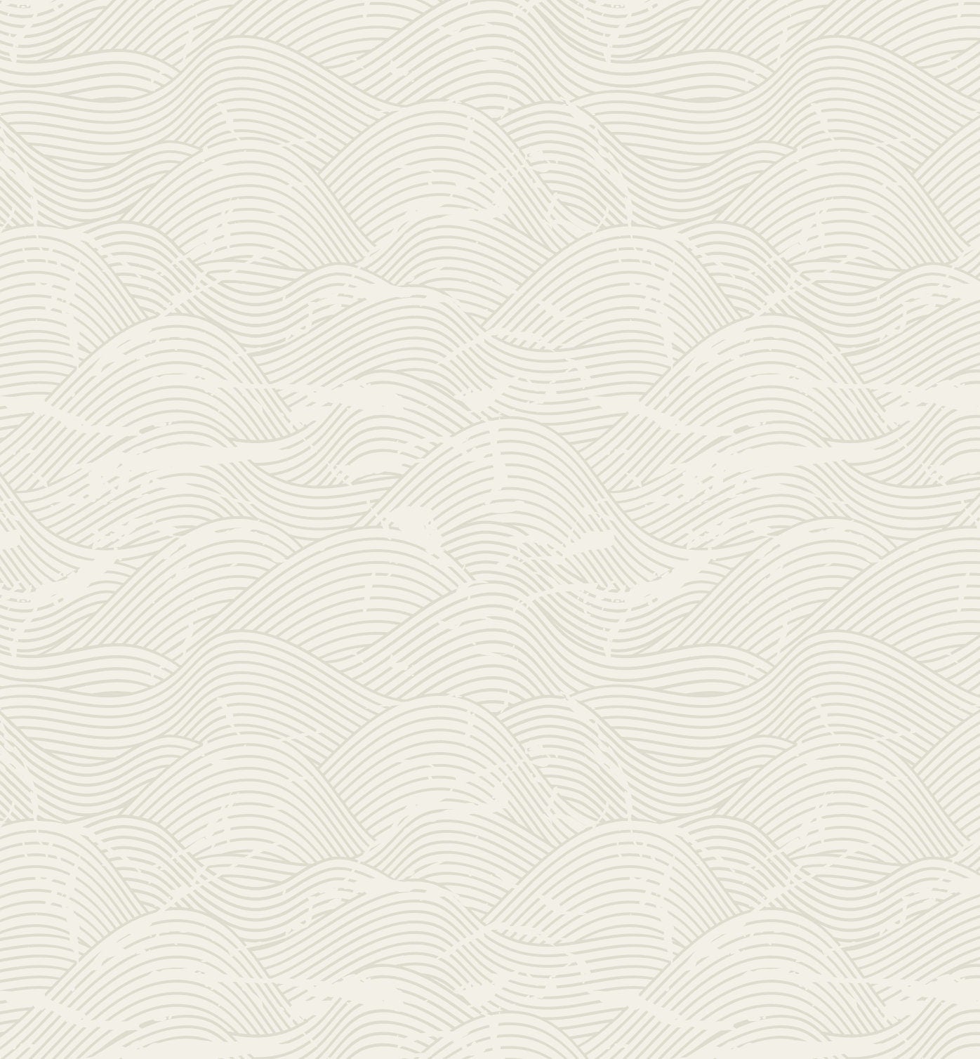 Beige Vintage Wave Wallpaper