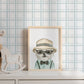 Small Blue Watercolor Plaid Wallpaper