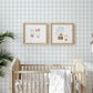 Small Blue Watercolor Plaid Wallpaper