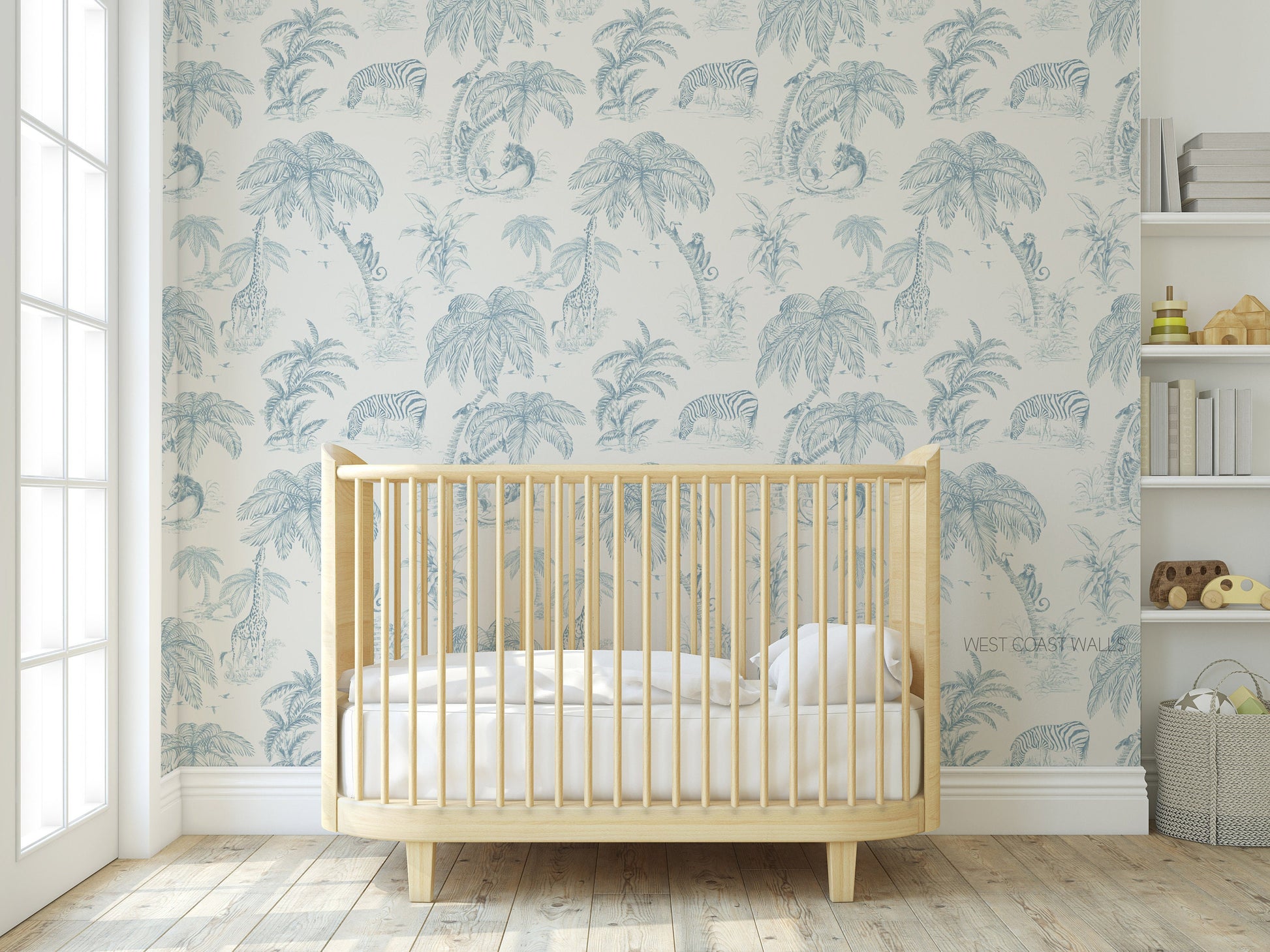 Jungle Toile Wallpaper