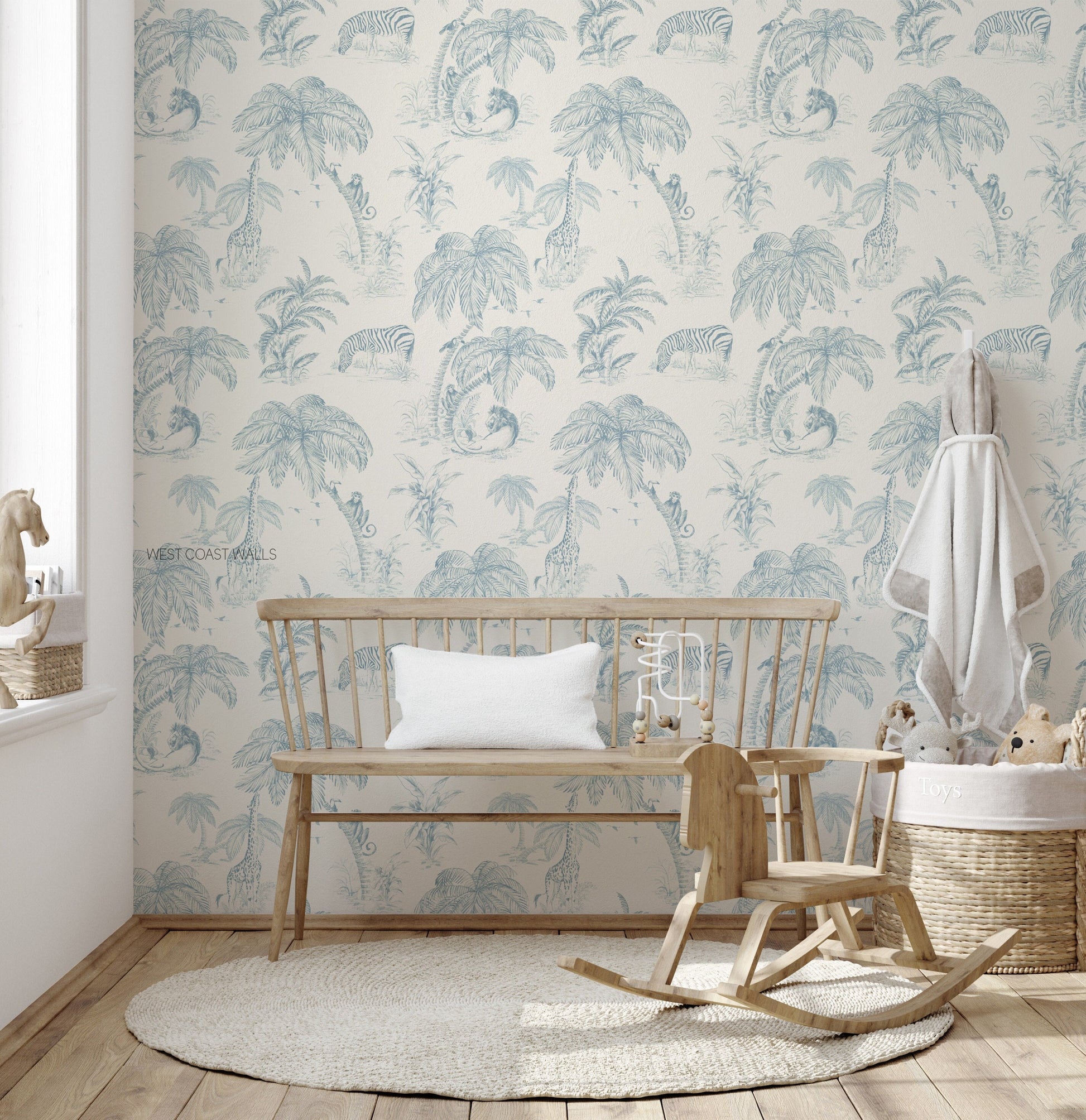 Jungle Toile Wallpaper